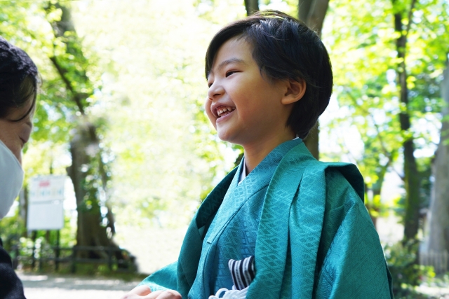七五三の男の子