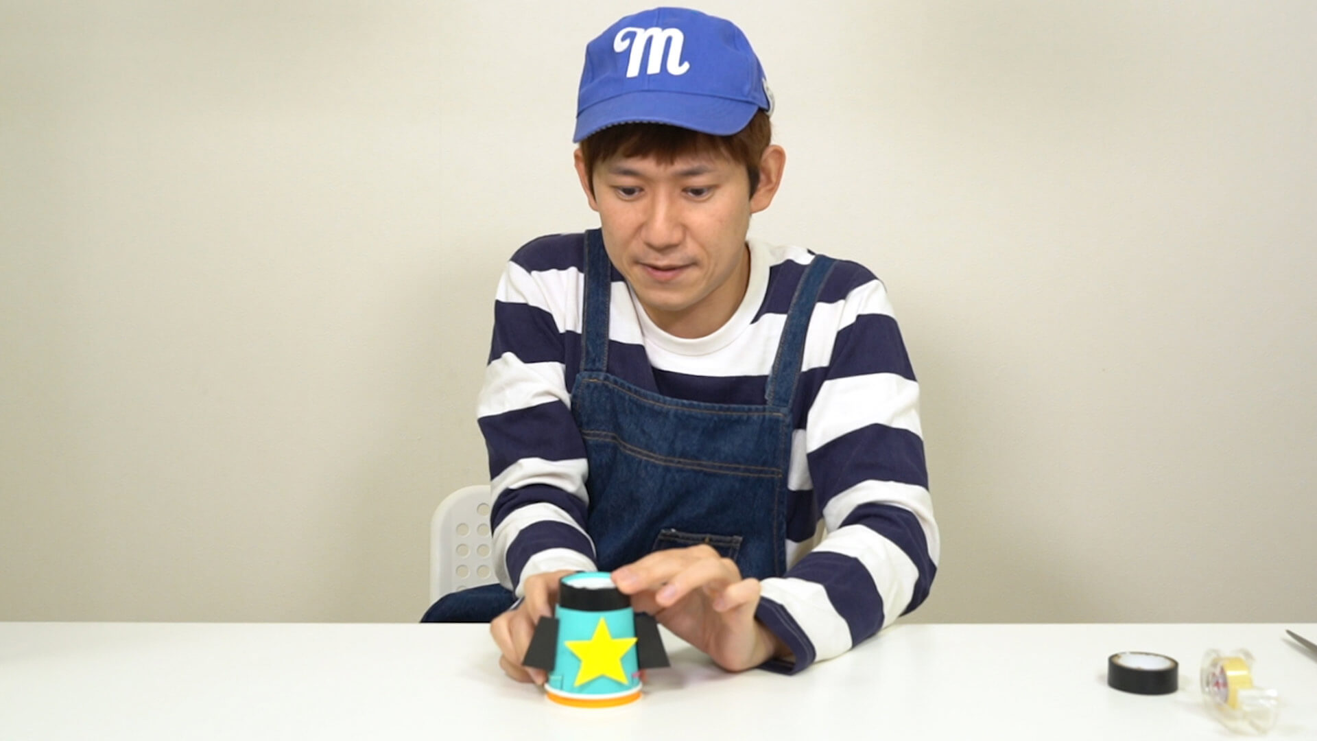 紙コップロケット 完成2