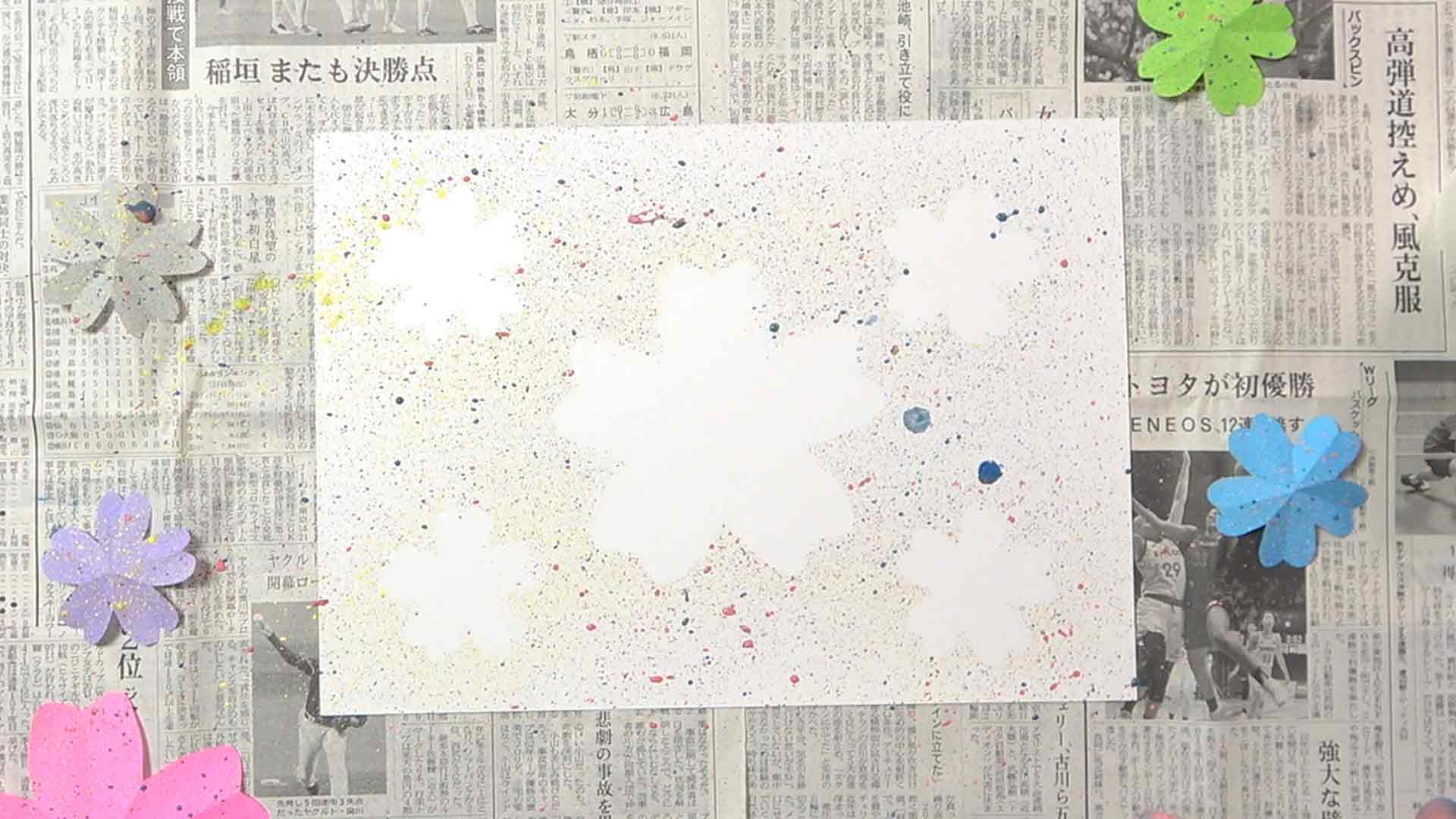 吉本芸人span マコトの一緒に製作 桜の壁紙 の作り方 動画 ほいくnote