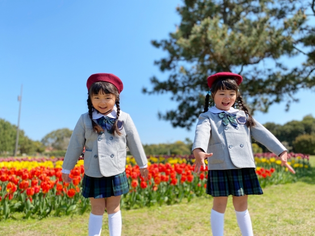 2人の幼稚園児