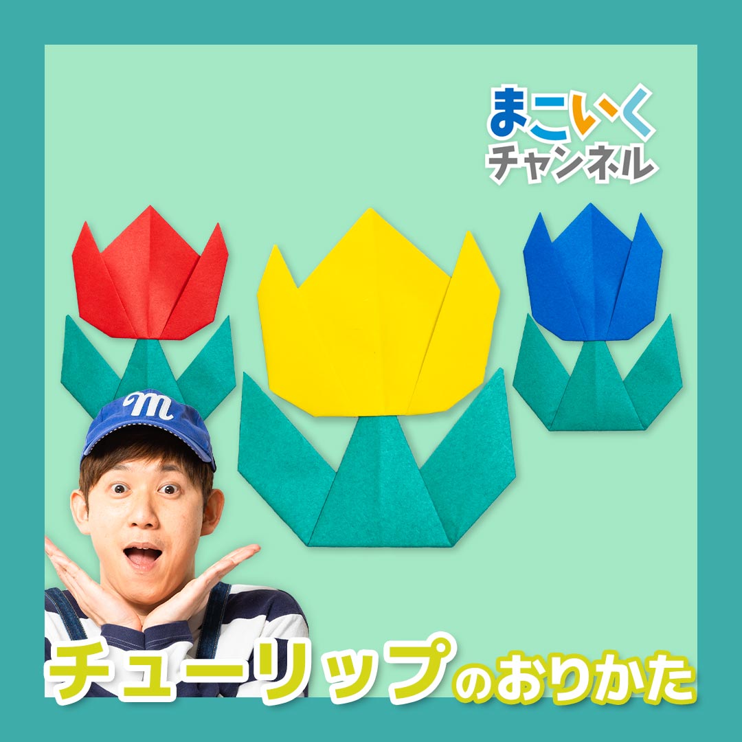 吉本芸人span マコトの一緒に折り紙 チューリップ の折り方 動画 ほいくnote 吉本芸人span マコトの一緒に折り紙 チューリップ の折り方 動画 ほいくnote